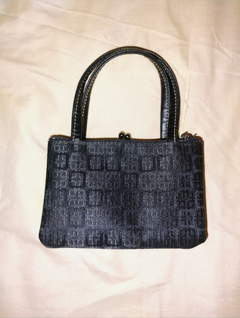 Classic Black Women's Handbag - Structured Top-Handle Purse